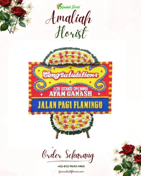 Sewa Papan Bunga Pining